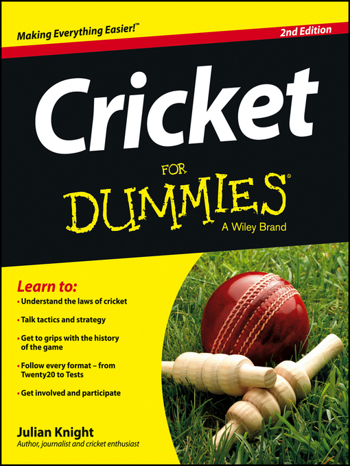 Cover of Cricket For Dummies